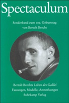Bertolt Brecht - Spectaculum 65, Sonderband zum 100. Geburtstag von Bertolt Brecht