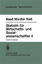 Maass, S Maass, S. Maass, Siegfried Maaß, Mürdter, H Mürdter... - Statistik für Wirtschafts- und Sozialwissenschaftler II. Tl.2
