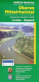 Landesam für Vermessung und Geobasisinfor - Topographische Freizeitkarten Rheinland-Pfalz: Topographische Freizeitkarte Rheinland-Pfalz Oberes Mittelrheintal, Loreley - Boppard. Upper Middle Rhine Valley, Loreley. Vallee du Haut-Rhin Moyen, Loreley