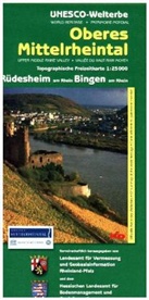 Landesam für Vermessung und Geobasisinfor, Hessisches  Landesamt für Bodenmanagement und Geoinformation, Landesamt für Vermessung und Geobasisinformation Rheinland-Pfalz - Topographische Freizeitkarten Rheinland-Pfalz: Topographische Freizeitkarte Rheinland-Pfalz Oberes Mittelrheintal, Rüdesheim am Rhein, Bingen am Rhein. Upper Middle Rhine Valley, Rüdesheim am Rhein, Bingen am Rhein. Vallee du Haut-Rhin Moyen, Rüdesheim am Rhein, Bingen am Rhein
