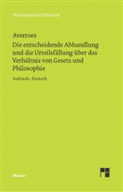 Averroes, Fran Schupp, Franz Schupp - Die entscheidende Abhandlung und die Urteilsfällung über das Verhältnis von Gesetz und Philosophie