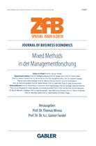 Fandel, Fandel, Günter Fandel, Thoma Wrona, Thomas Wrona - Zeitschrift für Betriebswirtschaft (ZfB ), Special Issue - 5/2010: Mixed Methods in der Managementforschung