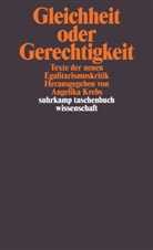Angelik Krebs, Angelika Krebs - Gleichheit oder Gerechtigkeit.