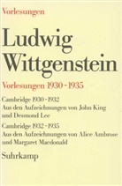 Ludwig Wittgenstein, Alic Ambrose, Alice Ambrose, LEE, Lee, Desmond Lee - Vorlesungen 1930-1935
