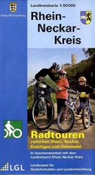 Landesamt für Geoinformation und Landentwicklung B, Landesam für Geoinformation und Landentwi, Lg - Topographische Landkreiskarten Baden-Württemberg: Topographische Landkreiskarte Baden-Württemberg Rhein-Neckar-Kreis