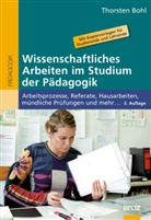 Thorsten Bohl, Eik Jürgens, Eiko Jürgens - Wissenschaftliches Arbeiten im Studium der Pädagogik
