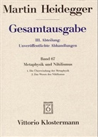 Martin Heidegger - Gesamtausgabe - 67: Metaphysik und Nihilismus