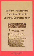 Czernin, Shakespear, William Shakespeare, Franz Josef Czernin, Fran Josef Czernin, Franz Josef Czernin - Sonnets