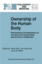 H A Ten Have, Henk A. ten Have, Henk Ten Have, H. A. Ten Have, H.A. Ten Have, W Welie... - Ownership of the Human Body