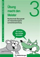 Gustav Hülsiggensen, Margarete Krieger, Arthur Riedel, Edmund Wetter - Übung macht den Meister, 2.-4. Schuljahr: Übung macht den Meister - 3. Schuljahr, Druckschrift