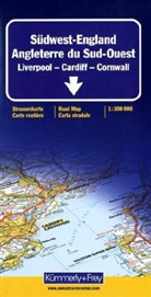 Kümmerly & Frey Karten: Südwest England 1:300 000 -ancienne édition-