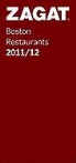 Zagat Survey, Eric Grossman, Naomi Kooker, Liza Weisstuch - 2011/12 Boston Restaurants