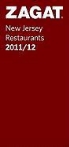 Zagat Survey, Zagat Survey - 2011/12 New Jersey Restaurants
