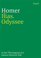 Homer, Homer, Johann Heinrich Voß - Ilias. Odyssee