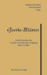 Anthologie, Remmel, Remmel, Andrea Remmel, Andreas Remmel, Paul Remmel - Goethe-Blätter