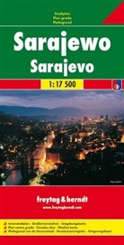 Freytag-Berndt und Artaria KG - Freytag Berndt Stadtplan: Sarajewo, Stadtplan 1:17.500. Sarajevo