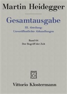 Martin Heidegger, Friedrich-Wilhelm von Herrmann - Gesamtausgabe - 64: Der Begriff der Zeit (1924). Anhang: Der Begriff der Zeit. Vortrag vor der Marburger Theologenschaft Juli 1924