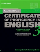 Cambridge Certificate to Proficiency in English 3: Student's Book with Answers, w. 2 Audio-CDs