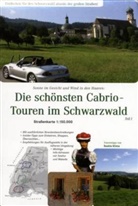Saskia Klima - Die schönsten Cabrio-Touren im Schwarzwald, Straßenkarte. Tl.1