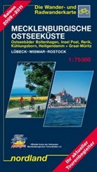 Peter Kast - Nordland Karten: Mecklenburgische Ostseeküste, Lübeck - Wismar - Rostock