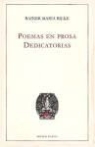 Rainer Maria Rilke - Poemas en prosa : dedicatorias
