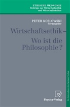 Pete Koslowski, Peter Koslowski - Wirtschaftsethik