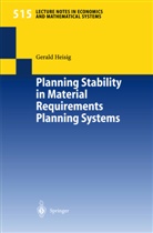 Gerald Heisig - Planning Stability in Material Requirements Planning Systems