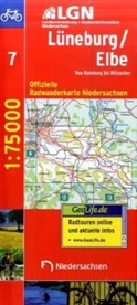 LGL - LGN Radwanderkarte Niedersachsen - Bl.7: LGN Radwanderkarte Niedersachsen - Lüneburg / Elbe