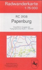 LGL - LGN Radwanderkarte Niedersachsen - Bl.3108: LGN Radwanderkarte Niedersachsen - Papenburg