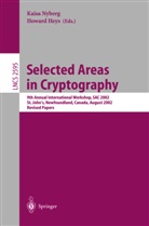 Howard Heys, Kaisa Nyberg - Selected Areas in Cryptography