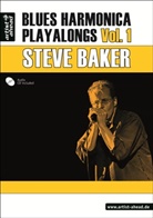 Steve Baker - Blues Harmonica Playalongs, m. Audio-CD. Vol.1
