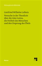 Gottfried W Leibniz, Gottfried W. Leibniz, Gottfried Wilhelm Leibniz - Philosophische Werke - 4: Versuche in der Theodicée über die Güte Gottes, die Freiheit des Menschen und den Ursprung des Übels