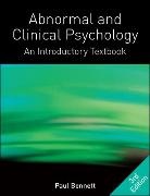Paul Bennett, Paul W. Bennett, Bennett Paul - Abnormal and Clinical Psychology: An Introductory Textbook