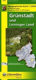 Topographische Karten Rheinland-Pfalz: Topographische Karte Rheinland-Pfalz Grünstadt und Leininger Land
