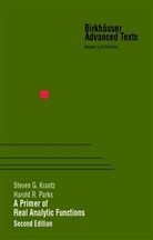 Steven Krantz, Steven G Krantz, Steven G. Krantz, Harold R Parks, Harold R. Parks - A Primer of Real Analytic Functions