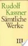 Rudolf Kassner, Klaus E Bohnenkamp, Klaus E. Bohnenkamp, E Bohnenkamp, Erns Zinn, Ernst Zinn - Sämtliche Werke