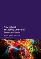 John Cook, Norbert Pachler, Norbert (University of London Pachler, Norbert Cook Pachler, John Traxler - Key Issues in Mobile Learning