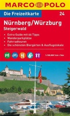 Die Freizeitkarte - Bl.24: Die Freizeitkarte Nürnberg, Würzburg, Steigerwald