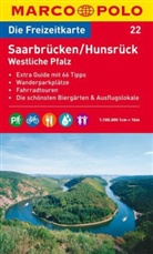 Die Freizeitkarte - Bl.22: Die Freizeitkarte Saarbrücken / Hunsrück, Westliche Pfalz