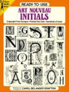 Carol Belanger Grafton, Carol Belanger Grafton - Ready-To-Use Art Nouveau Initials