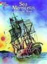 Coloring Books, P. Copeland, Peter F. Copeland, Sea Life - Sea Monsters Colouring Book