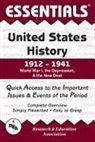 Research &amp; Education Association, William Turner, Steven E. (EDT) Woodworth - United States History, 1912-1941