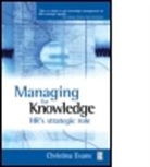 Christina Evans, Evans Christina - Managing for Knowledge