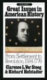 Richard Hofstadter, Clarence L Ver Steeg, Clarence L. Ver Steeg, Richard Hofstadter, Clarence L Ver Steeg, Clarence L. Ver Steeg... - Great Issues in American History, Vol. I