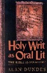 Alan Dundes - Holy Writ as Oral Lit