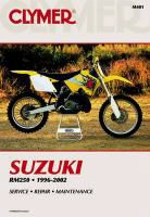 Haynes, Haynes Publishing, Penton, Clymer Publishing - Suzuki RM250 Motorcycle (1996-2002) Service Repair Manual