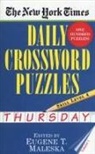 Eugene Maleska, Eugene T. Maleska, New York Times, New York Times&gt;, NYT, Eugene Maleska - The New York Times Daily Crossword Puzzles: Thursday, Volume 1