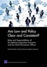 Daniel Gonzales, Leland Joe, Eric Landree, Carolyn Wong - Are Law and Policy Clear and Consistent?