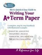 Research &amp; Education Association, Research and Education Association (COR)/ Research, The Editors of Rea - Writing Your A+ Term Paper