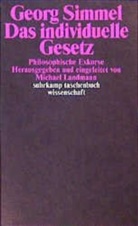 Georg Simmel, Michae Landmann, Michael Landmann - Das individuelle Gesetz